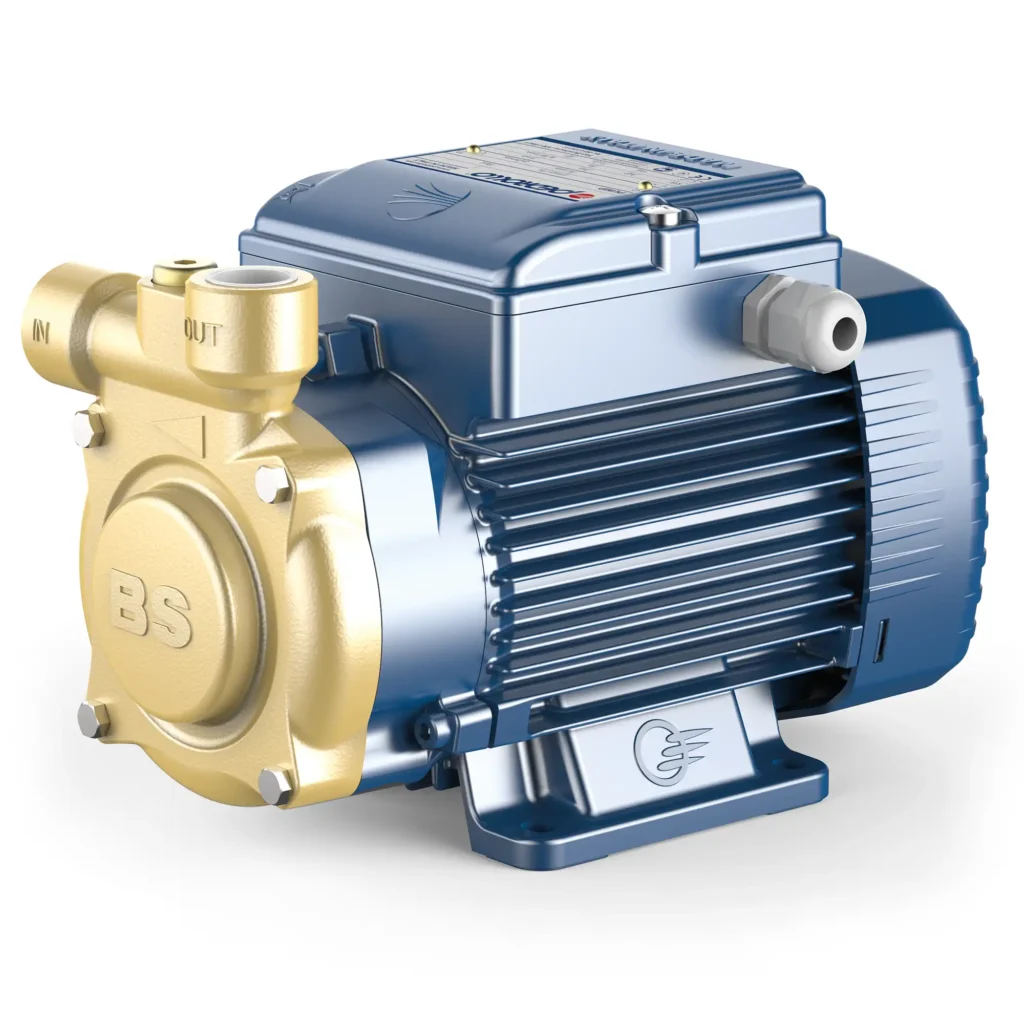 Pedrollo PQ-Bs Peripheral Pump with Brass Body for high-pressure water supply, irrigation, and industrial applications in UAE, supplied by authorized distributor