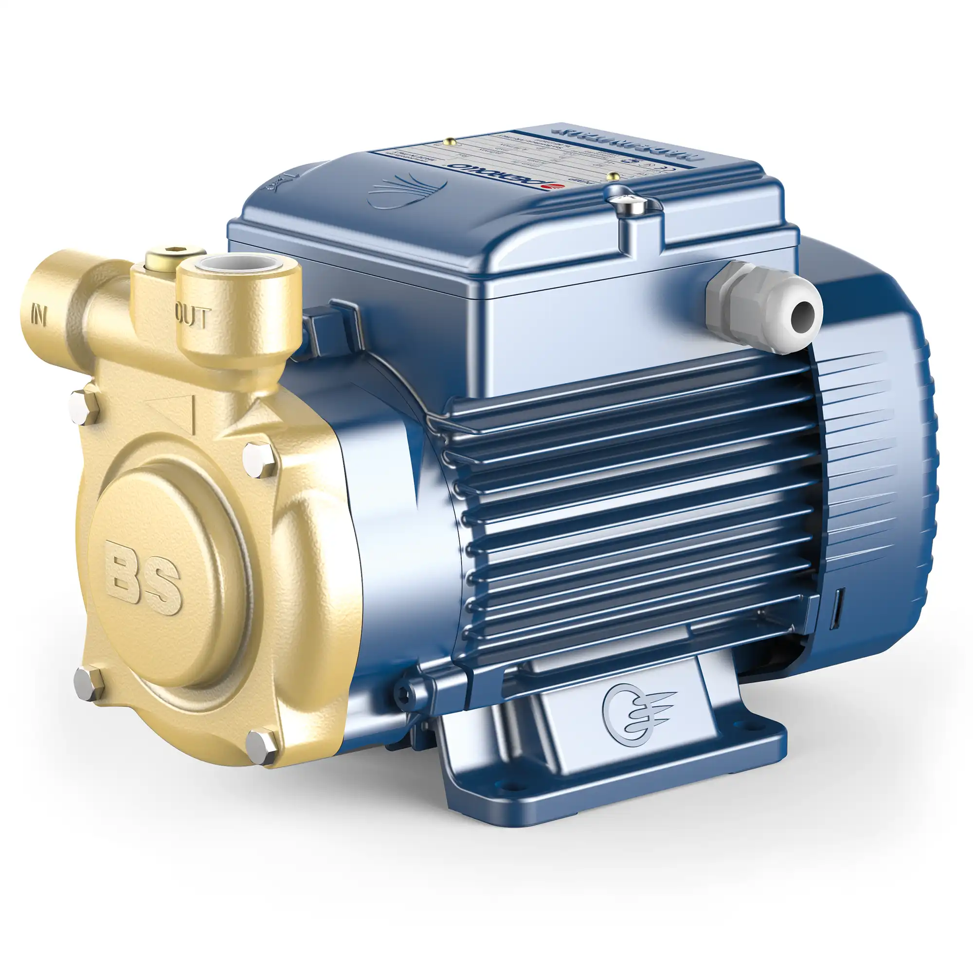 Pedrollo PQ-Bs Peripheral Pump with Brass Body for high-pressure water supply, irrigation, and industrial applications in UAE, supplied by authorized distributor